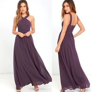 Sale! Lulu's Dusty Purple Maxi Dress